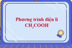 Phương trình điện li CH3COOH