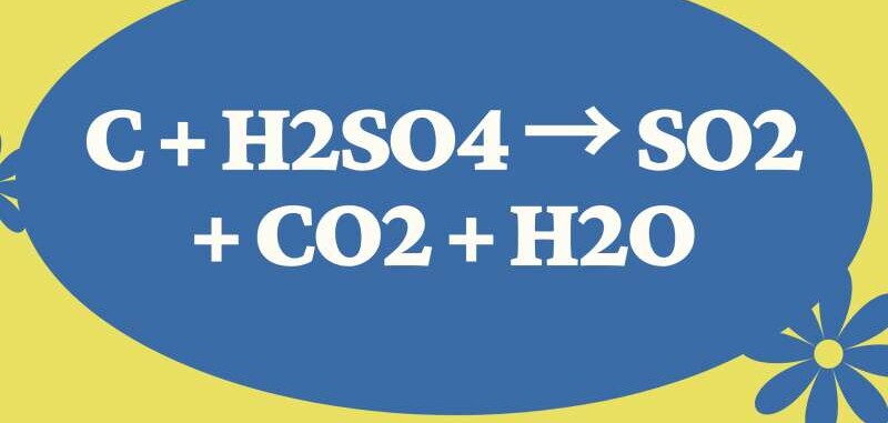 C + H2SO4 → SO2 + CO2 + H2O | C ra SO2