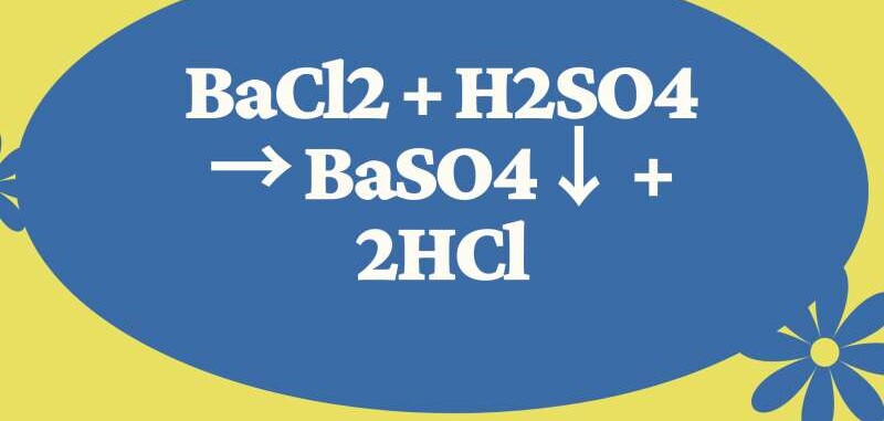 BaCl2 + H2SO4 → BaSO4 + HCl | H2SO4 ra BaSO4