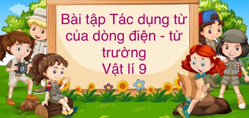 70 Bài tập về Tác dụng từ của dòng điện – từ trường (2024) có đáp án chi tiết nhất