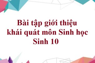 50 Bài tập giới thiệu khái quát môn Sinh học (có đáp án năm 2023) - Sinh 10