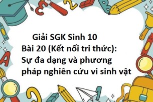 Giải SGK Sinh 10 (Kết nối tri thức) Bài 20: Sự đa dạng và phương pháp nghiên cứu vi sinh vật