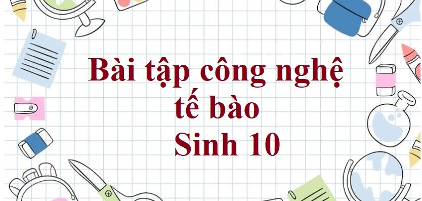 50 Bài tập công nghệ tế bào (2024) có đáp án chi tiết nhất