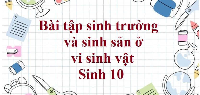 50 Bài tập sinh trưởng và sinh sản ở vi sinh vật (2024) có đáp án chi tiết nhất