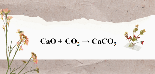 CaO + CO2 → CaCO3 | CaO ra CaCO3