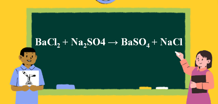 BaCl2 + Na2SO4 → BaSO4 + NaCl | BaCl2 ra BaSO4