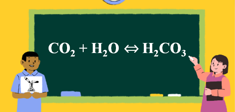 CO2 + H2O → H2CO3 | CO2 ra H2CO3