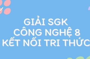 Giải SGK Công nghệ 8 (Kết nối tri thức) Ôn tập chương 4