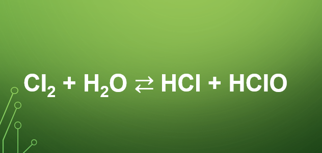 Cl2 + H2O ⇄ HCl + HClO | Cl2 ra HCl | Cl2 ra HClO