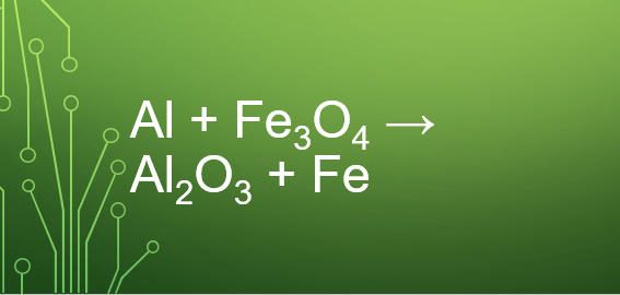 Al + Fe3O4 → Al2O3 + Fe | Fe3O4 ra Fe