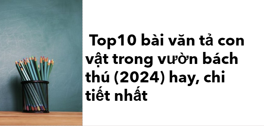 Top 10 bài văn tả con vật trong vườn bách thú (2024) hay, chi tiết nhất