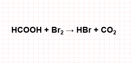 HCOOH + Br2 → HBr + CO2 | Br2 ra HBr | HCOOH ra CO2