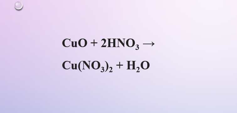 CuO ra Cu(NO3)2 | CuO + HNO3 → Cu(NO3)2 + H2O