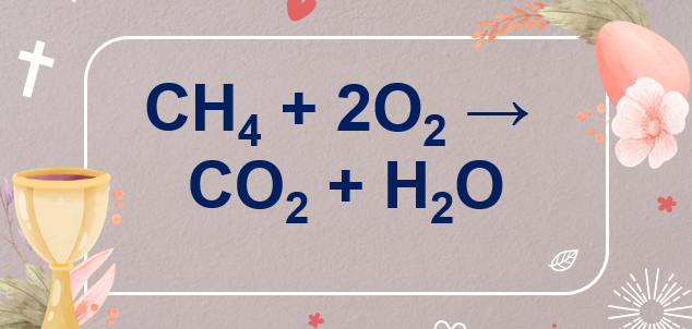 CH4 + O2 → CO2 + H2O | CH4 ra CO2