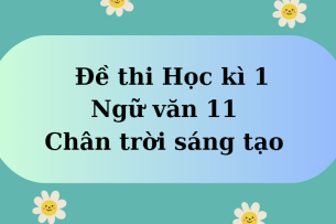 TOP 10 Đề thi Học kì 1 Ngữ văn 11 (Chân trời sáng tạo năm 2023) có đáp án