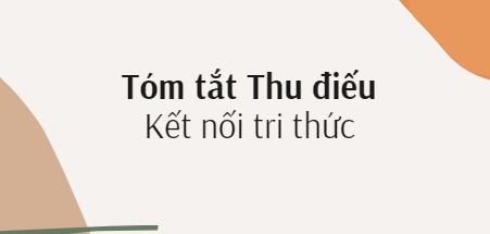 Tóm tắt Thu điếu (10 mẫu) 2024 mới nhất - Kết nối tri thức