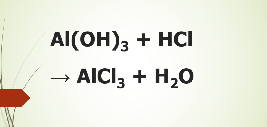 Al(OH)3 ra AlCl3 | Al(OH)3 + HCl → AlCl3 + H2O