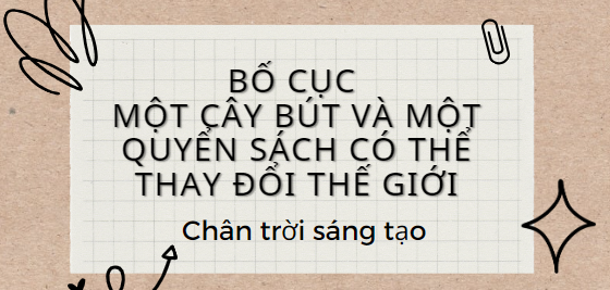 Bố cục Một cây bút và một quyển sách có thể thay đổi thế giới (2024) chính xác nhất lớp 11 - Chân trời sáng tạo