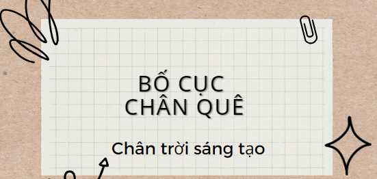 Bố cục Chân quê (2024) chính xác nhất lớp 11 - Chân trời sáng tạo