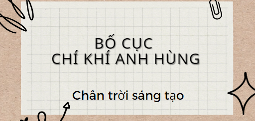 Bố cục Chí khí anh hùng (2024) chính xác nhất lớp 11 - Chân trời sáng tạo