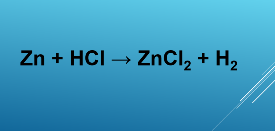 Zn + HCl → ZnCl2 + H2 | Zn ra ZnCl2