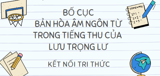 Bố cục Bản hòa âm ngôn từ trong Tiếng thu của Lưu Trọng Lư (2024) chính xác nhất lớp 10 - Kết nối tri thức