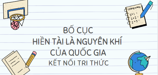 Bố cục Hiền tài là nguyên khí của quốc gia (2024) chính xác nhất lớp 10 - Kết nối tri thức