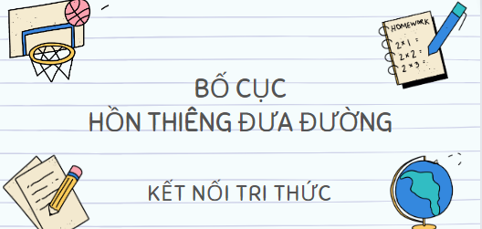 Bố cục Hồn thiêng đưa đường (2024) chính xác nhất lớp 10- Kết nối tri thức