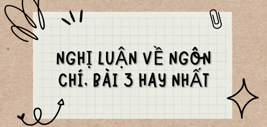 TOP 6 Bài văn Nghị luận về Ngôn Chí, bài 3 (2024) HAY NHẤT