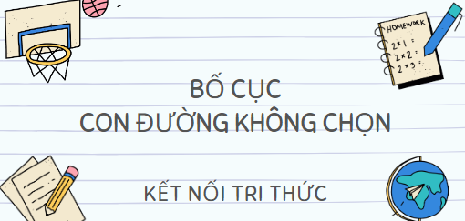 Bố cục Con đường không chọn (2024) chính xác nhất lớp 10 - Kết nối tri thức