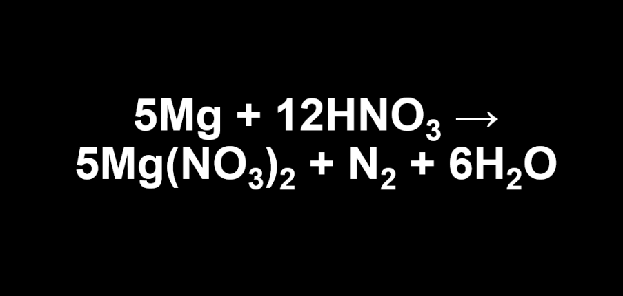 Mg + HNO3 → Mg(NO3)2 + N2 + H2O | Mg ra Mg(NO3)2