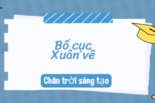 Bố cục Xuân về (2024) chính xác nhất lớp 10 - Chân trời sáng tạo