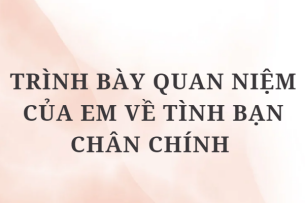 TOP 10 Bài văn Trình bày quan niệm của em về tình bạn chân chính (2024) HAY NHẤT