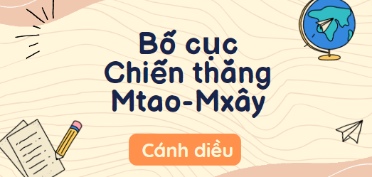 Bố cục Chiến thắng Mtao – Mxây (2024) chính xác nhất lớp 10 - Cánh diều