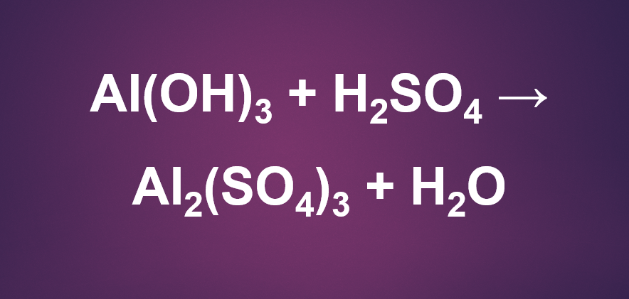 Al(OH)3 + H2SO4 → Al2(SO4)3 + H2O | Al(OH)3 ra Al2(SO4)3