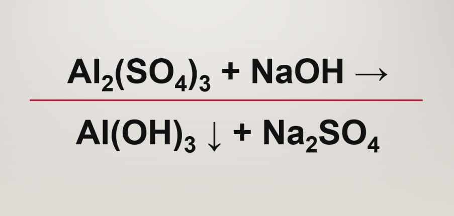 Al2(SO4)3 + NaOH → Al(OH)3 ↓ + Na2SO4 | Al2(SO4)3 ra Al(OH)3 | Al2(SO4)3 ra Na2SO4 | NaOH ra Na2SO4