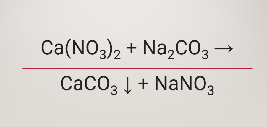 Ca(NO3)2 + Na2CO3 → CaCO3 ↓ + NaNO3 | Ca(NO3)2 ra CaCO3