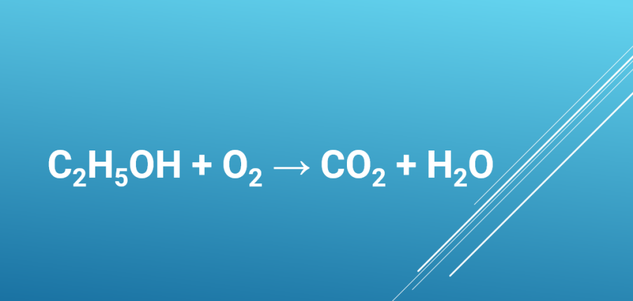 C2H5OH ra CO2 | C2H5OH + O2 → CO2 + H2O