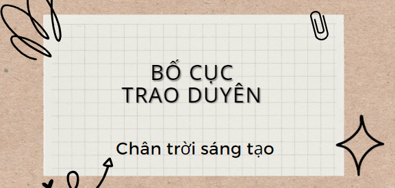 Bố cục Trao duyên (2024) chính xác nhất lớp 11 - Chân trời sáng tạo