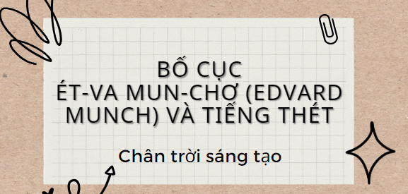 Bố cục Ét-Va Mun-Chơ (Edvard Munch) và tiếng thét (2024) chính xác nhất lớp 11 - Chân trời sáng tạo