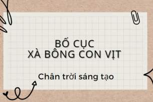 Bố cục Xà bông con vịt (2024) chính xác nhất lớp 11 - Chân trời sáng tạo