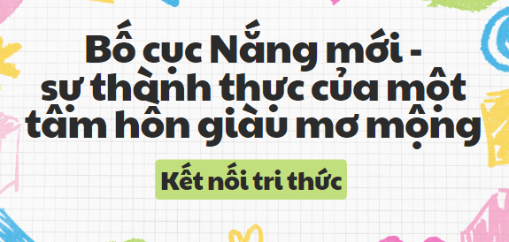 Bố cục Nắng mới – sự thành thực của một tâm hồn giàu mơ mộng (2024) chính xác nhất lớp 8 - Kết nối tri thức