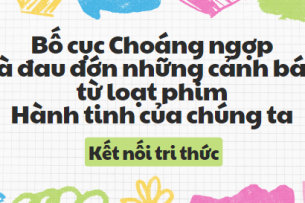 Bố cục Choáng ngợp và đau đớn những cảnh báo từ loạt phim Hành tinh của chúng ta (2024) chính xác nhất lớp 8 - Kết nối tri thức