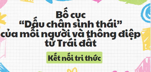 Bố cục “Dấu chân sinh thái” của mỗi người và thông điệp từ Trái Đất (2024) chính xác nhất lớp 8 - Kết nối tri thức