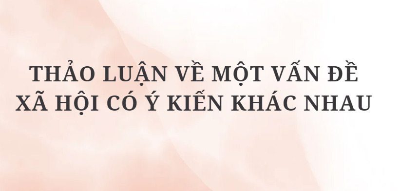 TOP 11 Bài văn Thảo luận về một vấn đề xã hội có ý kiến khác nhau (2024) HAY NHẤT