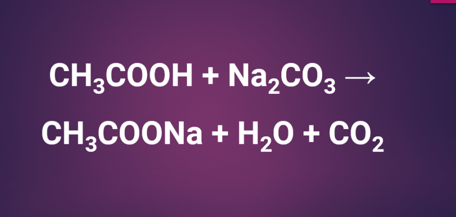 CH3COOH ra CH3COONa | CH3COOH + Na2CO3 → CH3COONa + H2O + CO2
