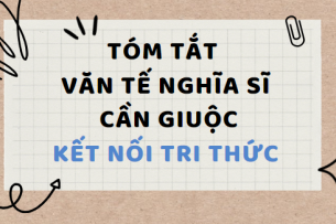 Tóm tắt Văn tế nghĩa sĩ Cần Giuộc (10 mẫu) 2024 mới nhất - Kết nối tri thức