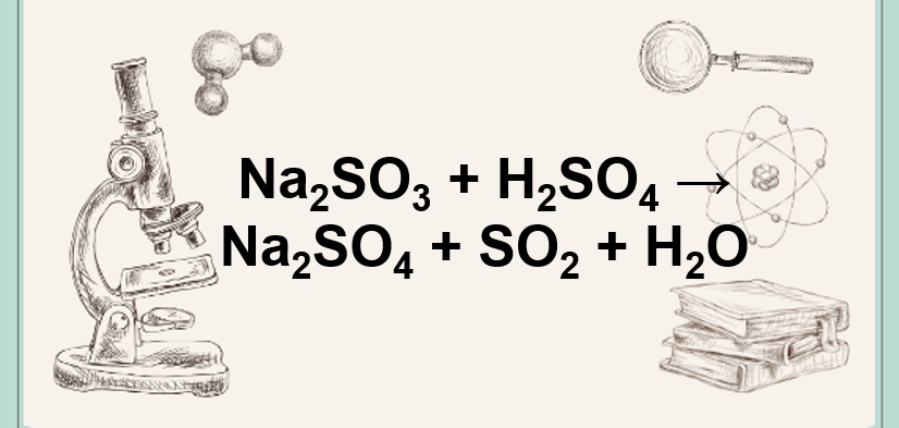 Na2SO3 + H2SO4 → Na2SO4 + SO2 + H2O | Na2SO3 ra SO2 | Na2So3 ra Na2SO4