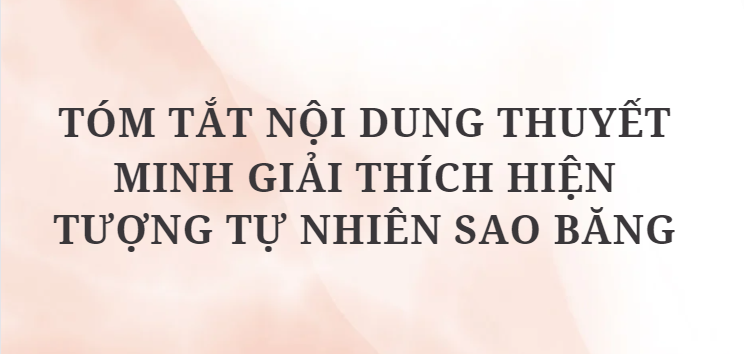 TOP 10 Bài mẫu Tóm tắt nội dung thuyết minh giải thích hiện tượng tự nhiên sao băng (2024) HAY NHẤT