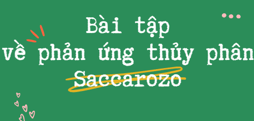 30 Bài tập về thủy phân Saccarozo (2024) có đáp án